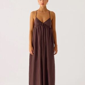 ‼️SOLD‼️
Peppermayo Brown Spaghetti Strap Maxi Dress